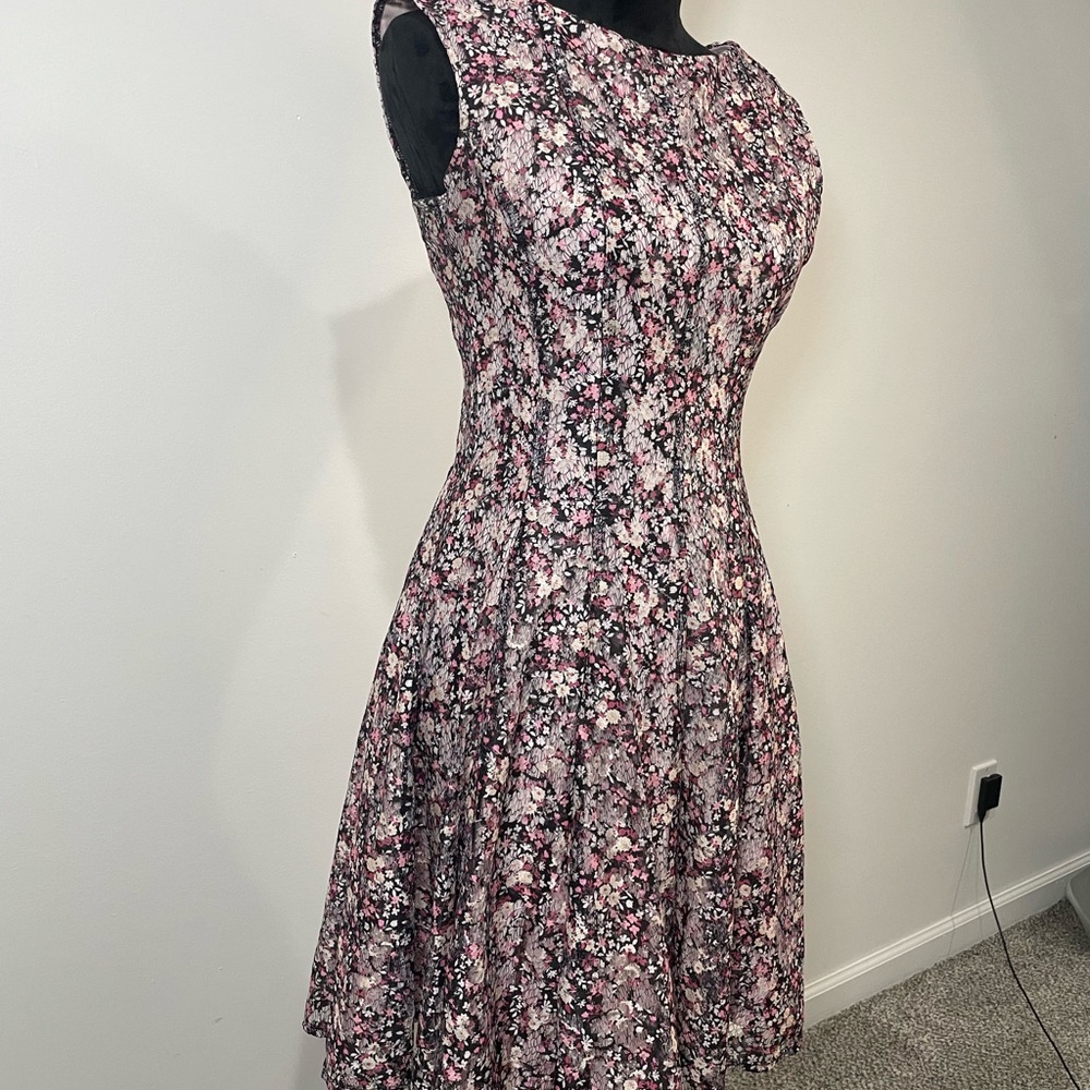 Danny & Nicole Pink Fit and Flare Mini Dress